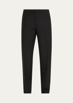 VersaceMen's Wool-Mohair Tuxedo Pants