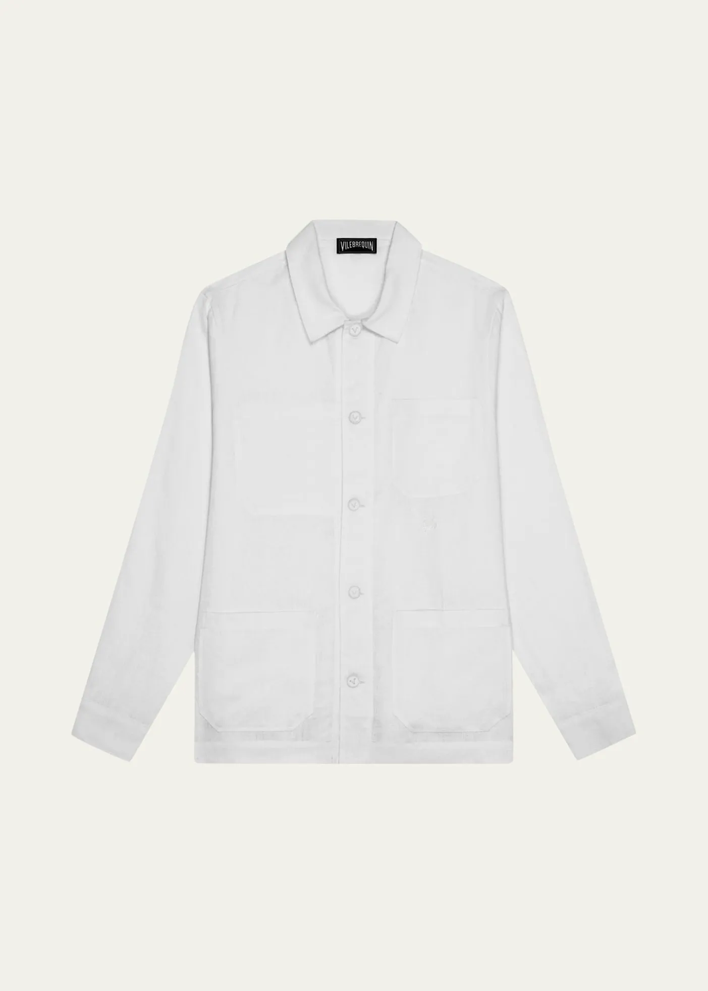 VilebrequinMen's Linen Patch-Pocket Overshirt