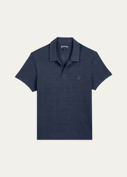 VilebrequinMen's Pyramid Linen Polo Shirt