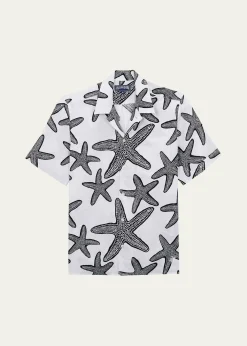 VilebrequinMen's Starfish-Print Camp Shirt