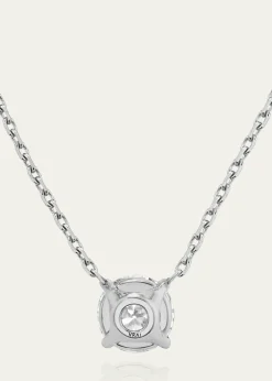 VRAIBrilliant-Cut Round Solitaire Lab Grown Diamond Necklace, 1.0tcw