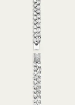 VRAICelestial Double Strand Lab Grown Diamond Tennis Necklace, 42.36tcw