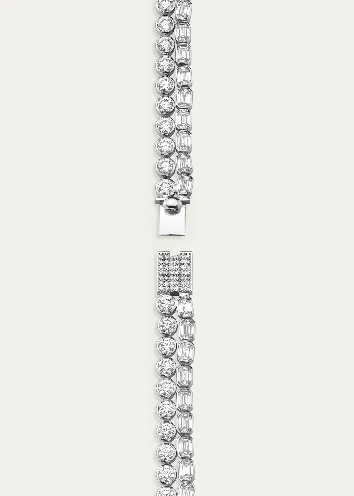 VRAICelestial Double Strand Lab Grown Diamond Tennis Necklace, 42.36tcw
