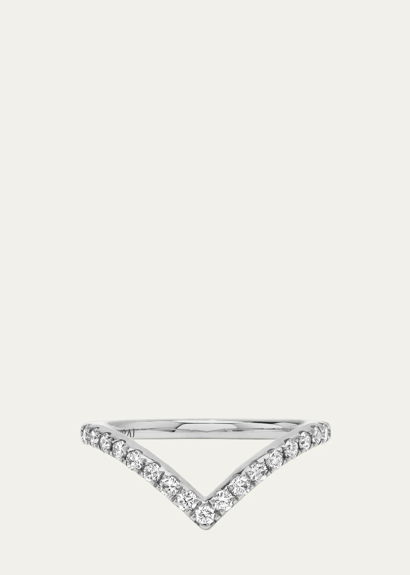 VRAIThe Signature V 14K White Gold Lab Grown Diamond Band, 0.38tcw