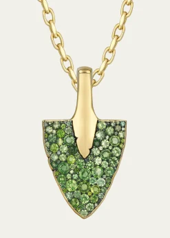Vram18K Vyv Green Sapphire Pendant