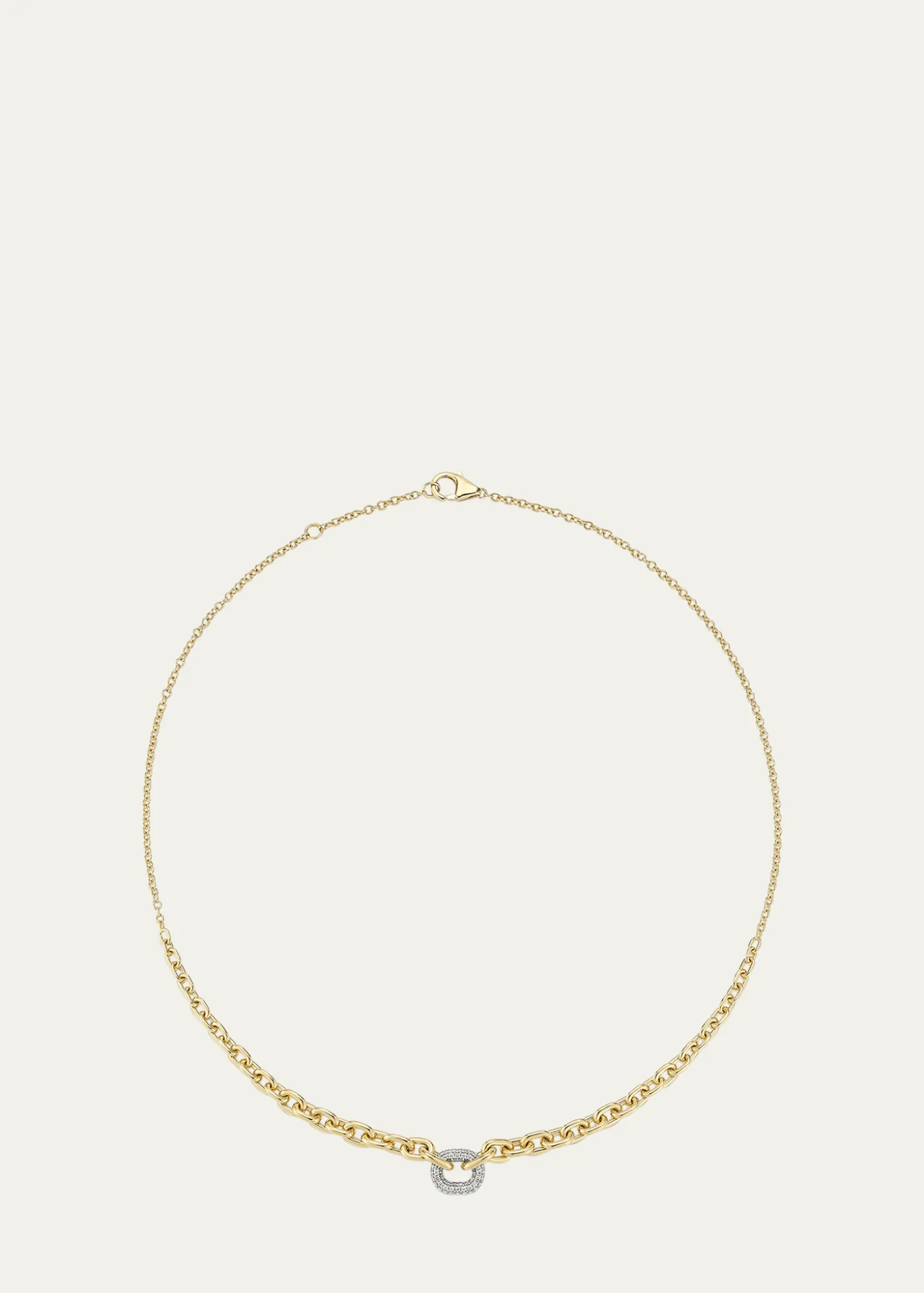 Walters FaithMorrell Graduated Link Necklace with Single Diamond Link