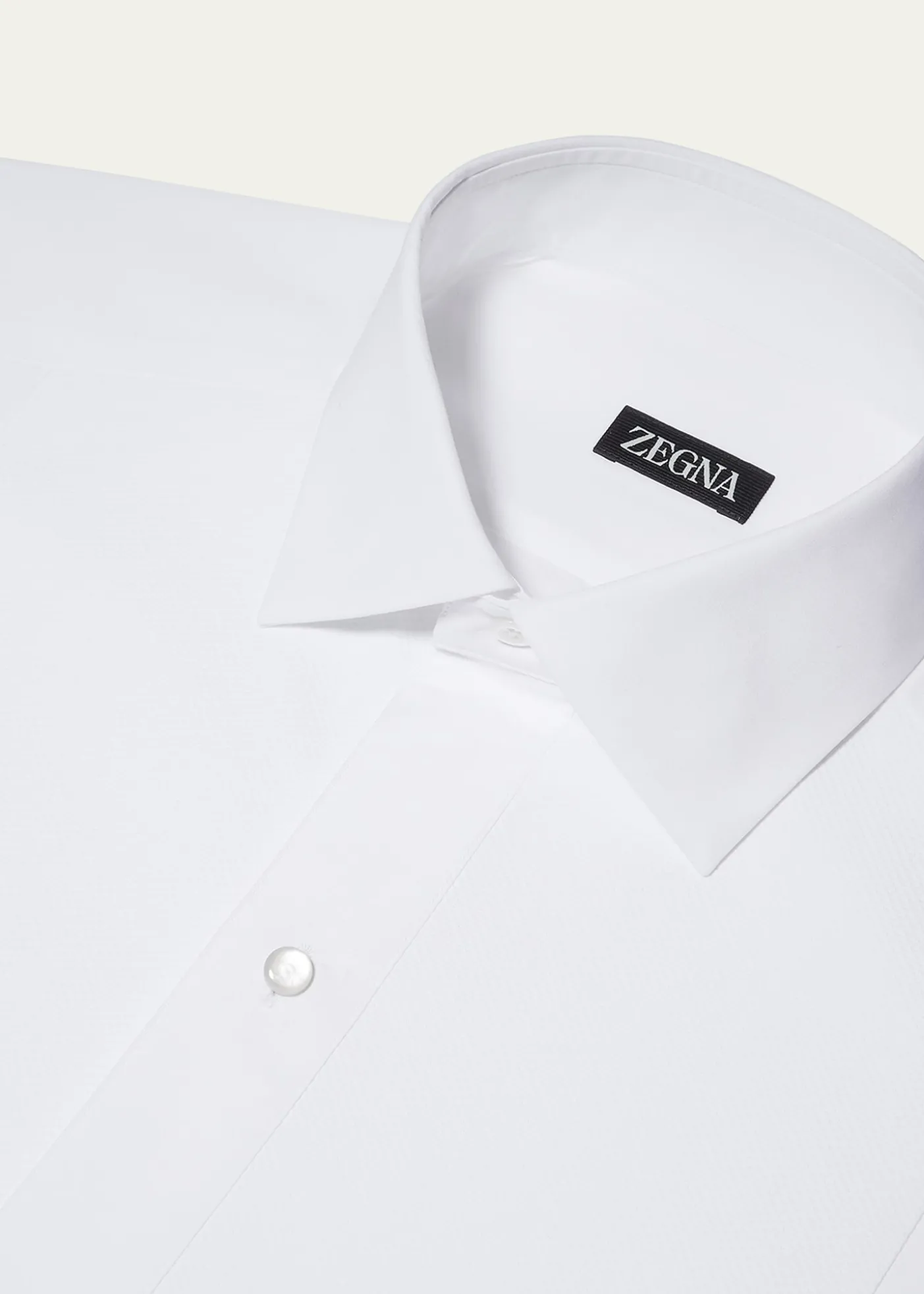 ZEGNAMen's Formal Piquet Evening Shirt