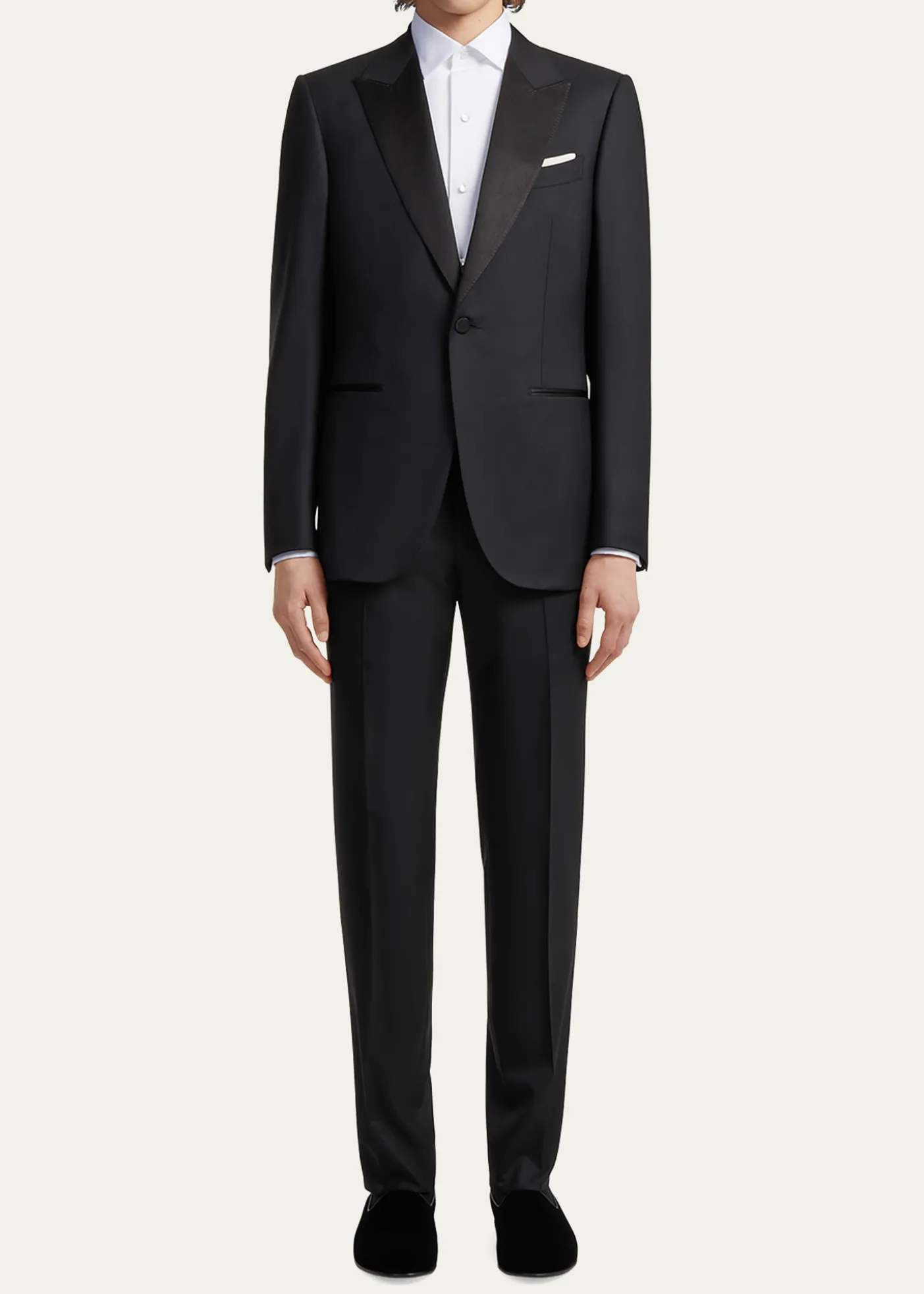 ZEGNAMen's Formal Piquet Evening Shirt