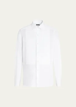 ZEGNAMen's Formal Piquet Evening Shirt