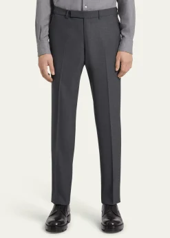 ZEGNAMen's High Performance Flat-Front Trousers