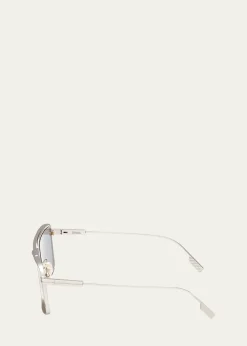 ZEGNAMen's Metal Aviator Sunglasses
