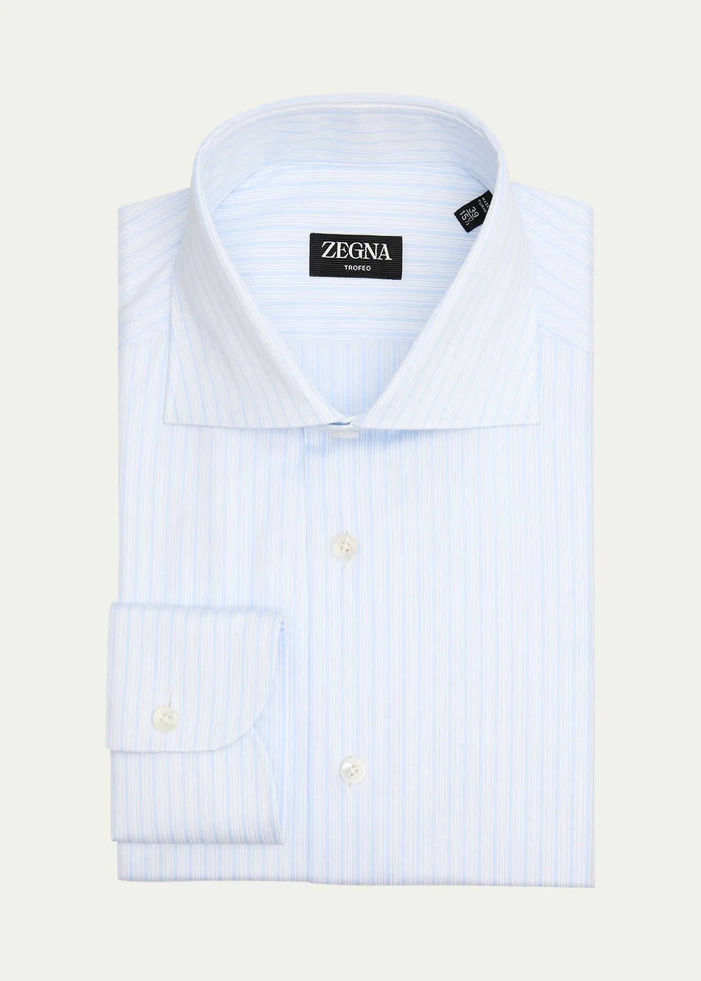 ZEGNAMen's Trofeo Cotton Multi-Stripe Dress Shirt