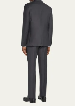 ZEGNAMen's Wool Tic-Weave Suit