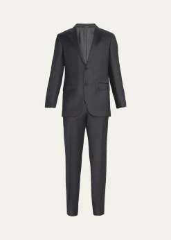 ZEGNAMen's Wool Tic-Weave Suit