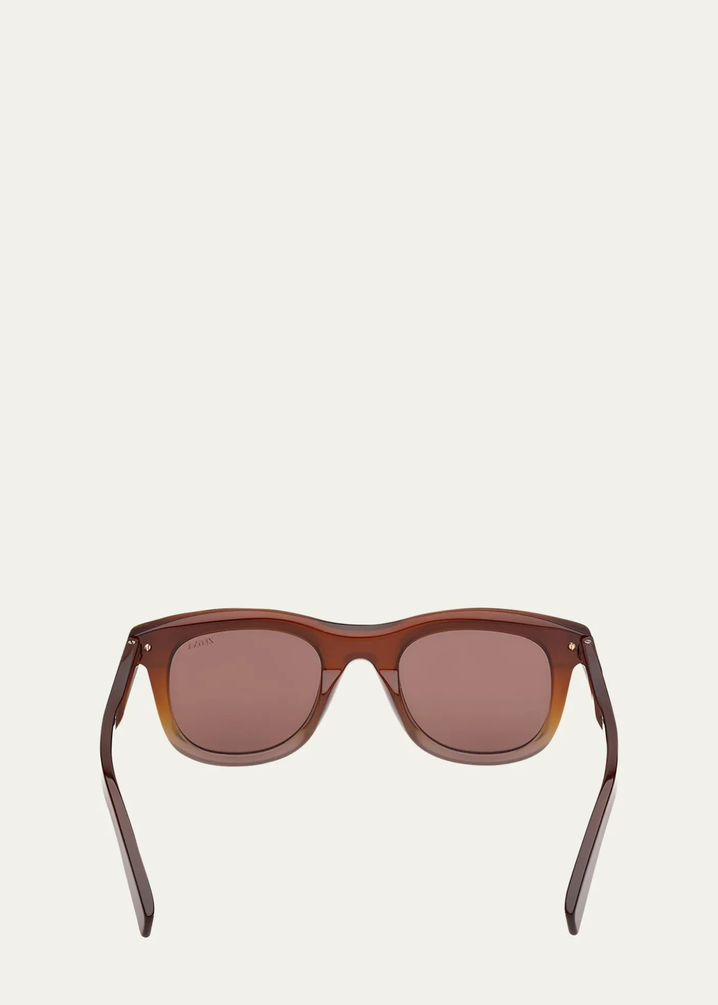 ZEGNAMen's Acetate Square Sunglasses