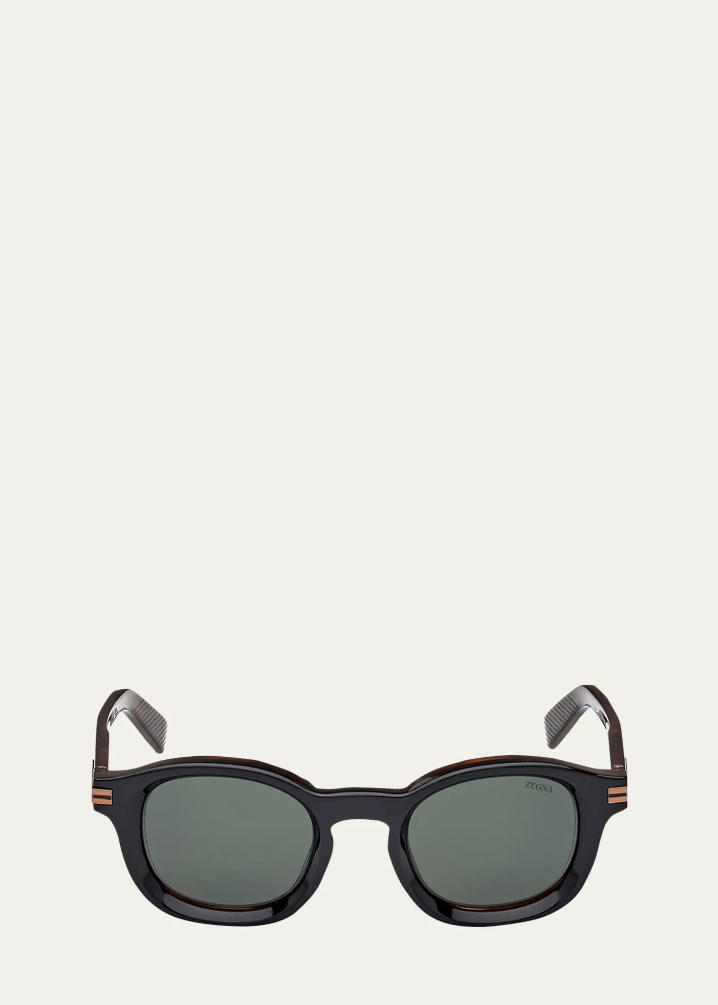 ZEGNAMen's AURORA I Acetate Round Sunglasses