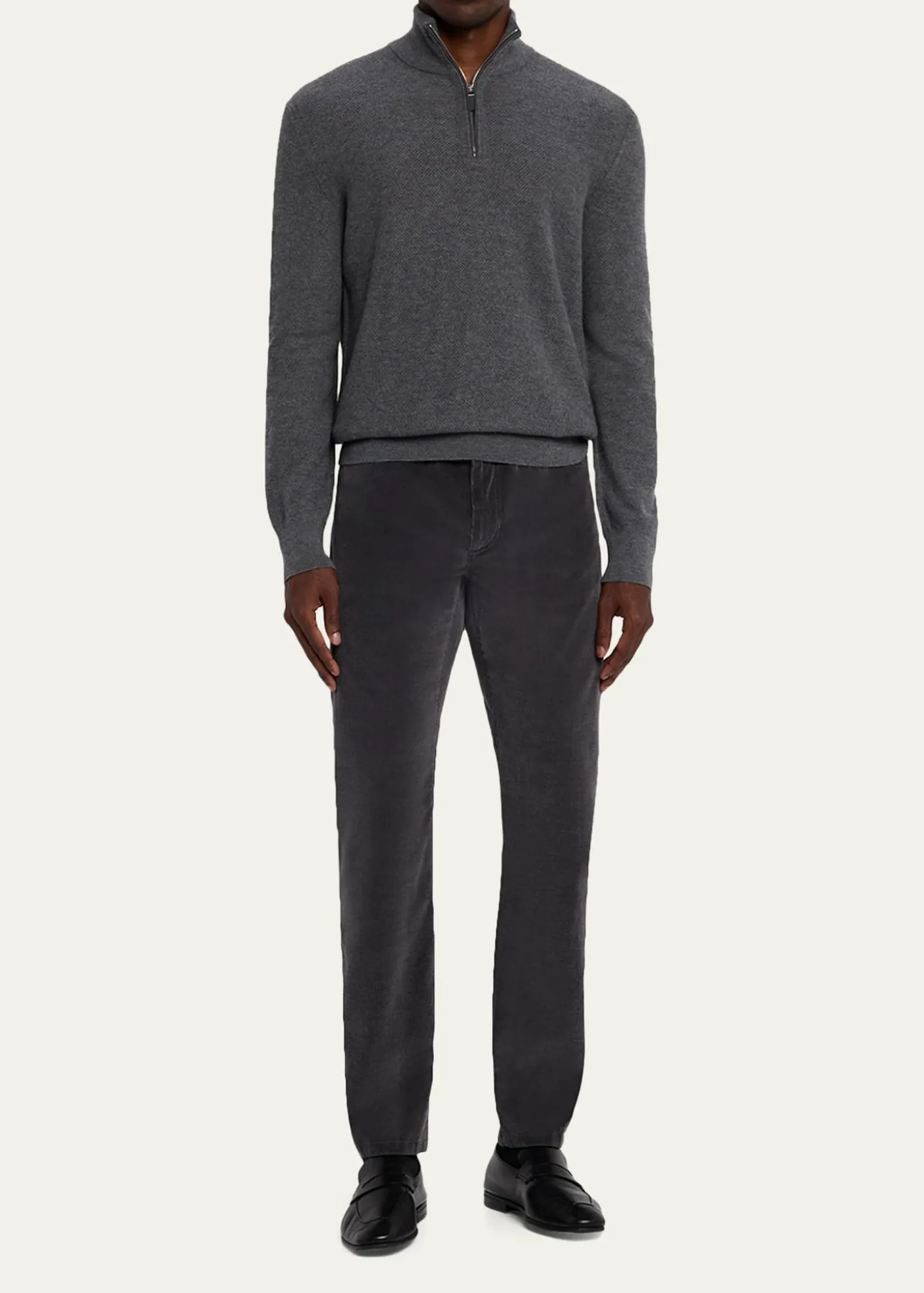 ZEGNAMen's Cashco Corduroy Straight Fit Five-Pocket Pants