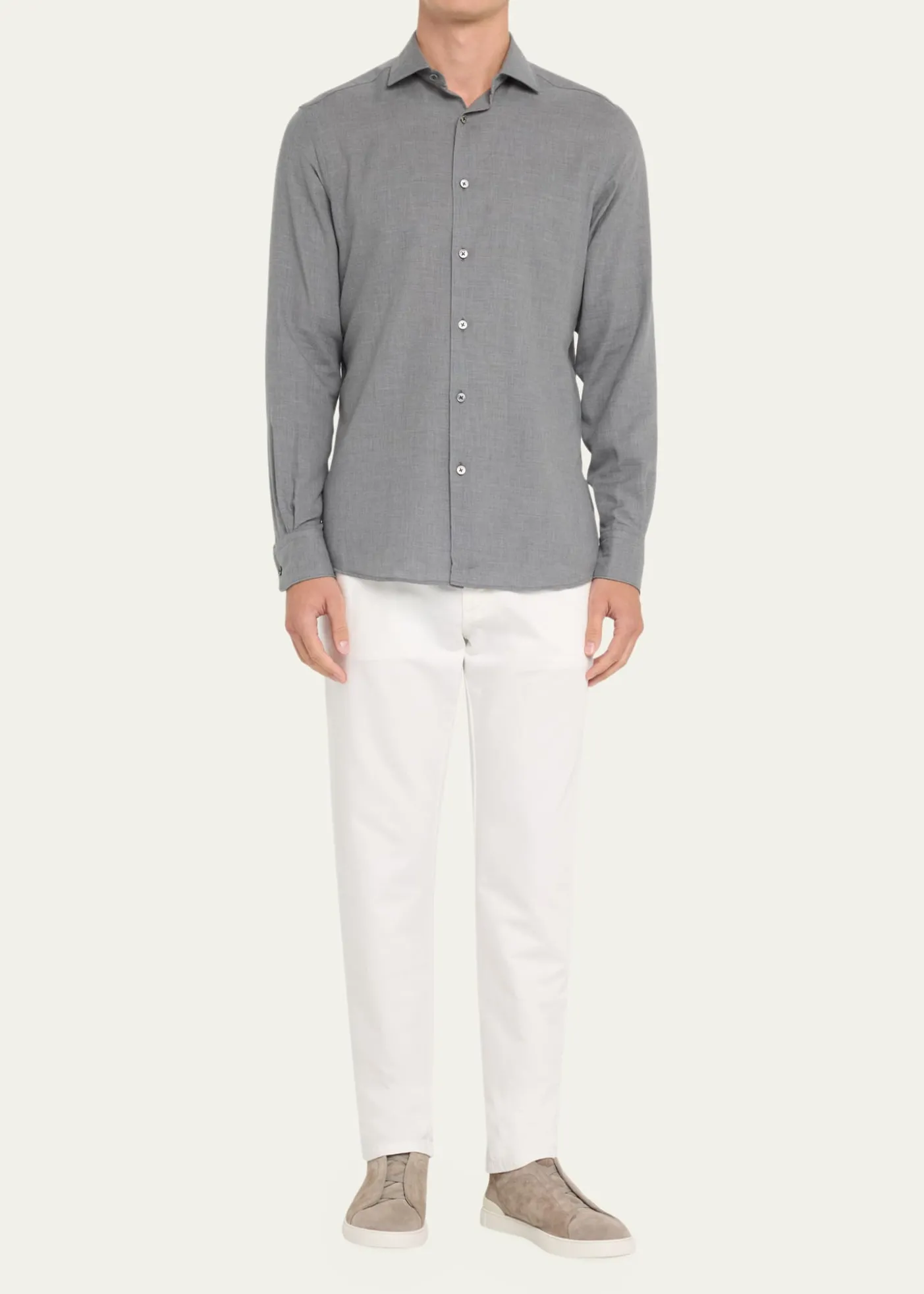 ZEGNAMen's Cashco Melange Sport Shirt