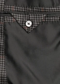 ZEGNAMen's Cashmere and Silk Houndstooth Check Sport Coat