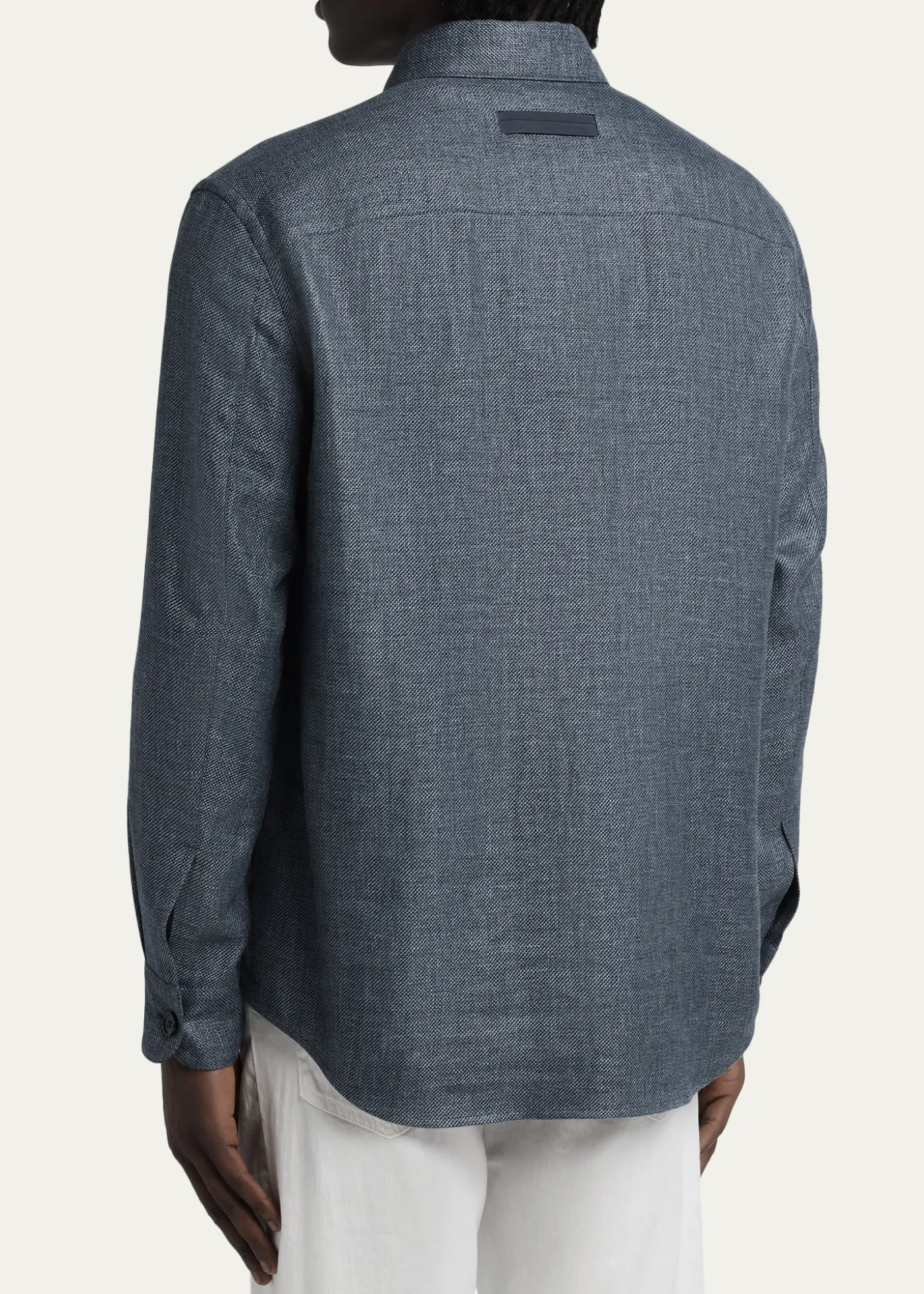ZEGNAMen's Cashmere Linen and Silk Overshirt