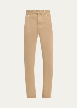 ZEGNAMen's Cotton Roccia Slim Five-Pockets Pants