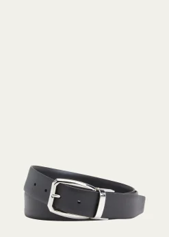 ZEGNAMen's Gioiello Adjustable Reversible Leather Belt