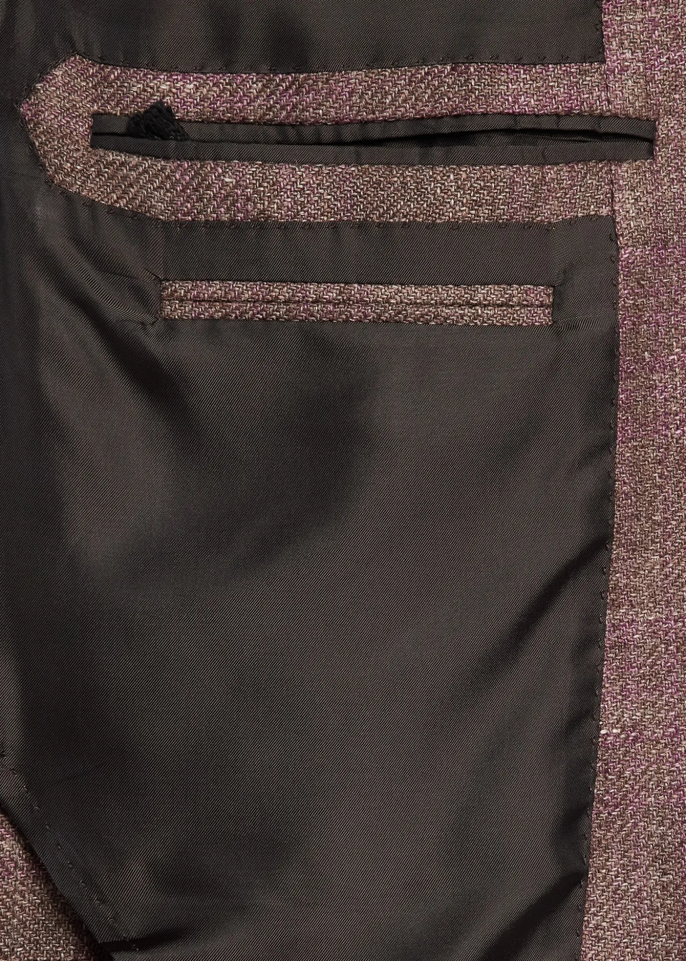 ZEGNAMen's Linen-Blend Grid Check Single-Breasted Sport Coat