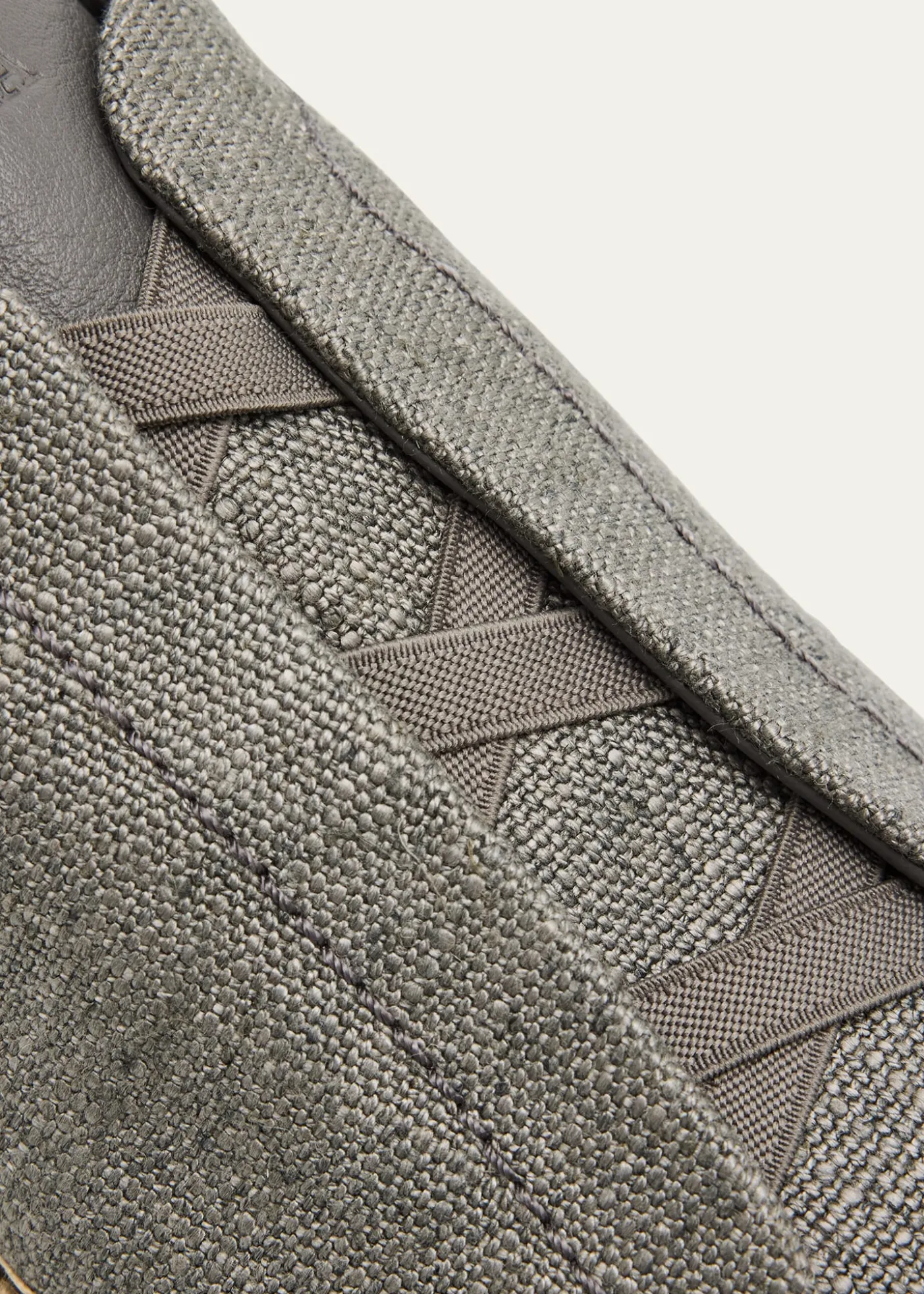 ZEGNAMen's Linen-Blend Triple Stitch Espadrilles
