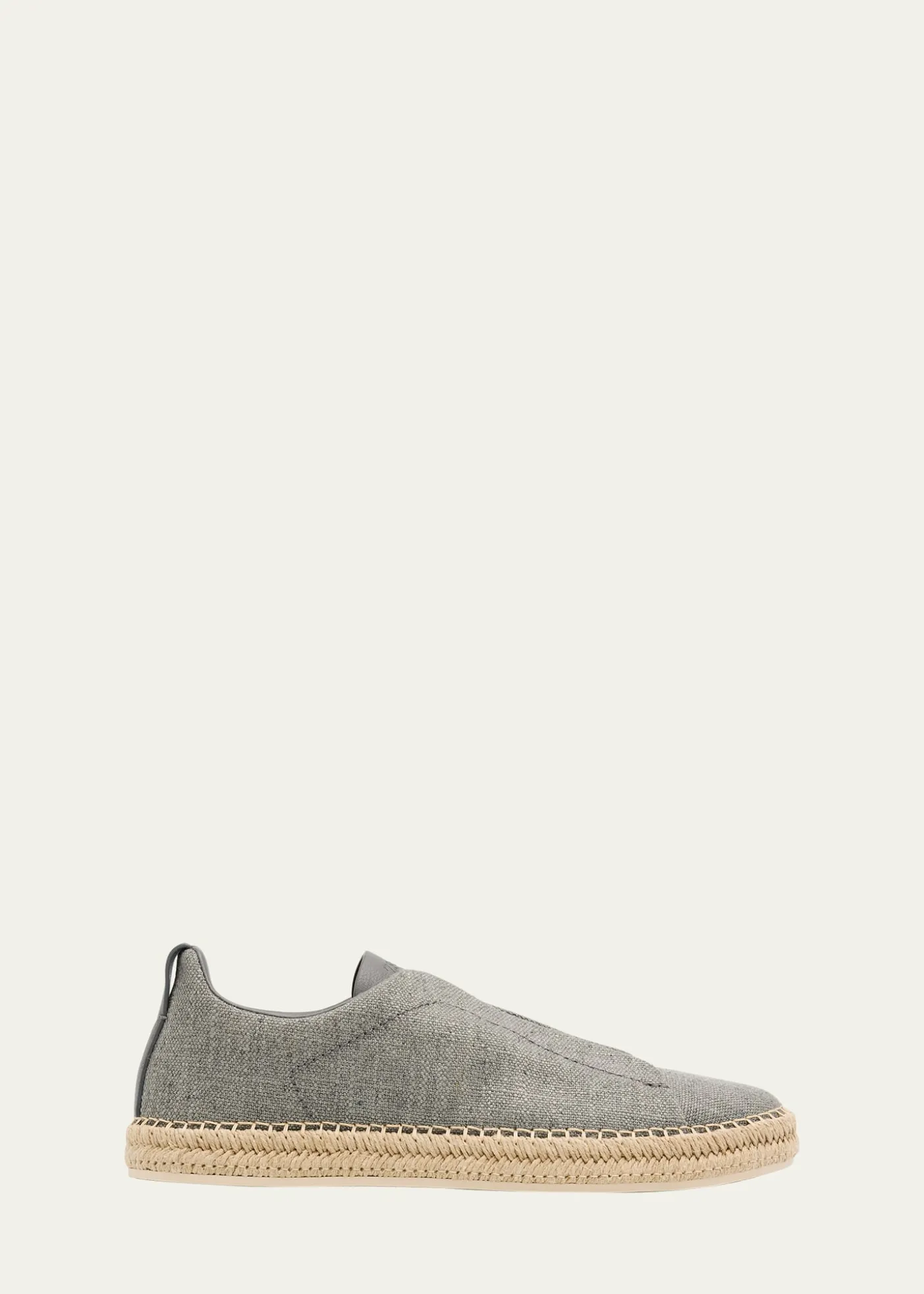 ZEGNAMen's Linen-Blend Triple Stitch Espadrilles