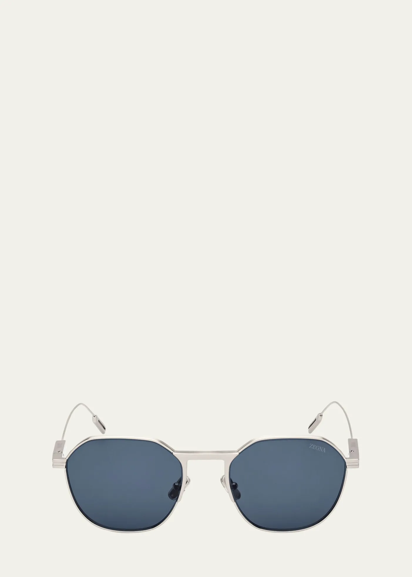 ZEGNAMen's Metal Round Sunglasses