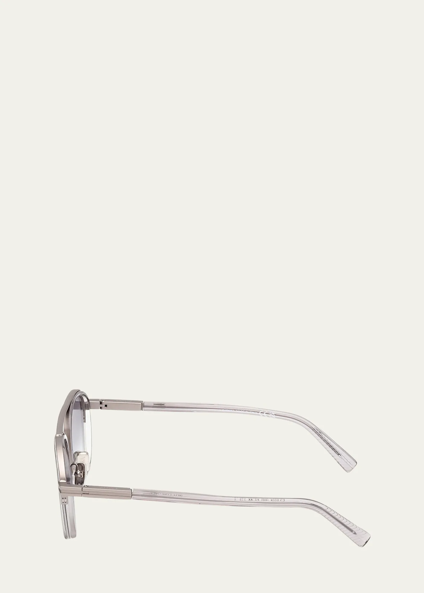 ZEGNAMen's Orizzonte I Geometric Acetate and Metal Sunglasses