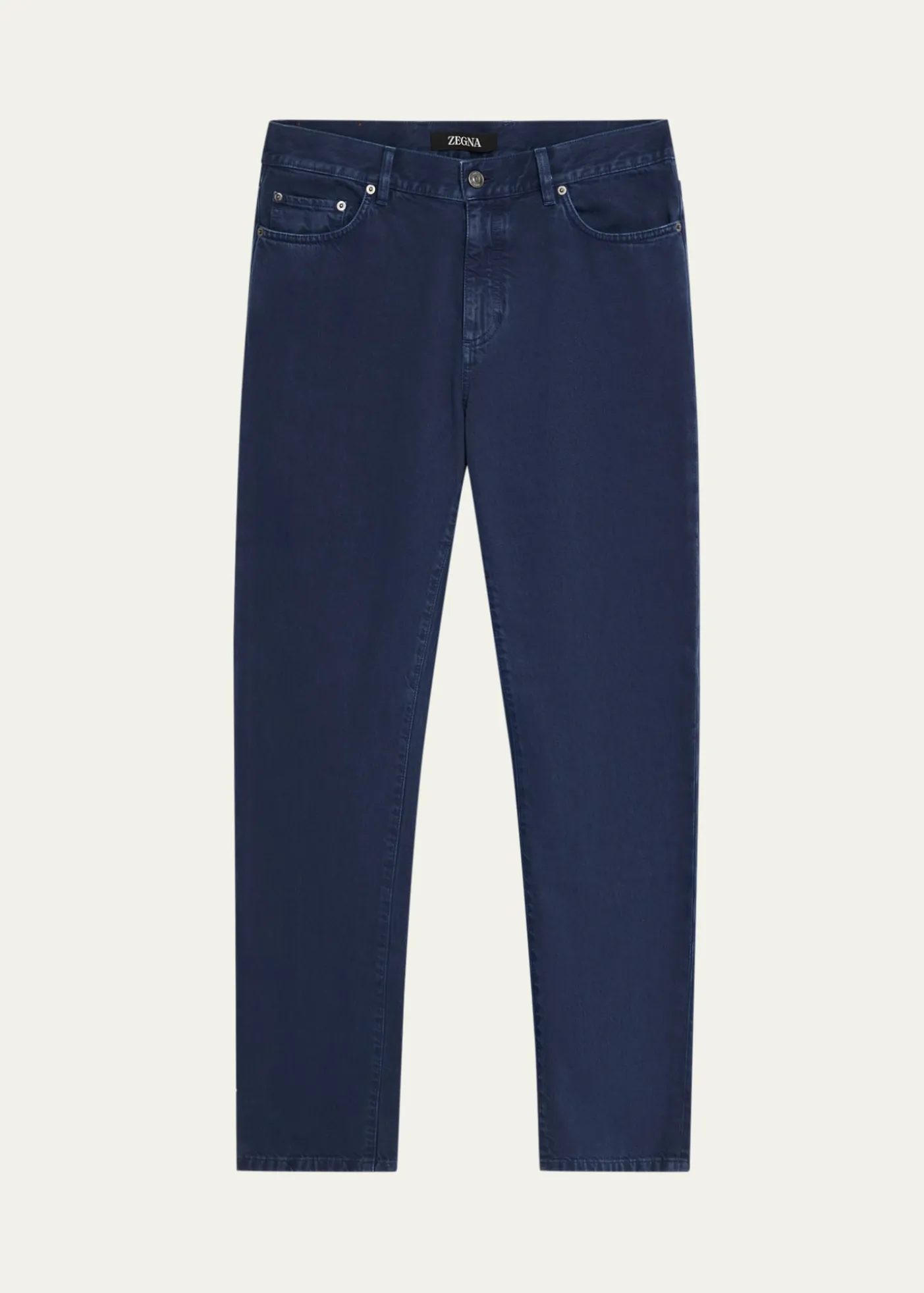 ZEGNAMen's Pure Cotton Slim Fit Five-Pocket Jeans