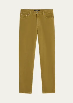 ZEGNAMen's Roccia Pure Cotton Slim-Fit Pants