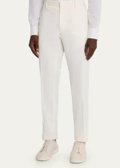 ZEGNAMen's Slim Flat-Front Pants