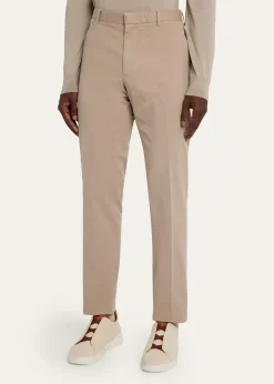 ZEGNAMen's Slim Flat-Front Pants
