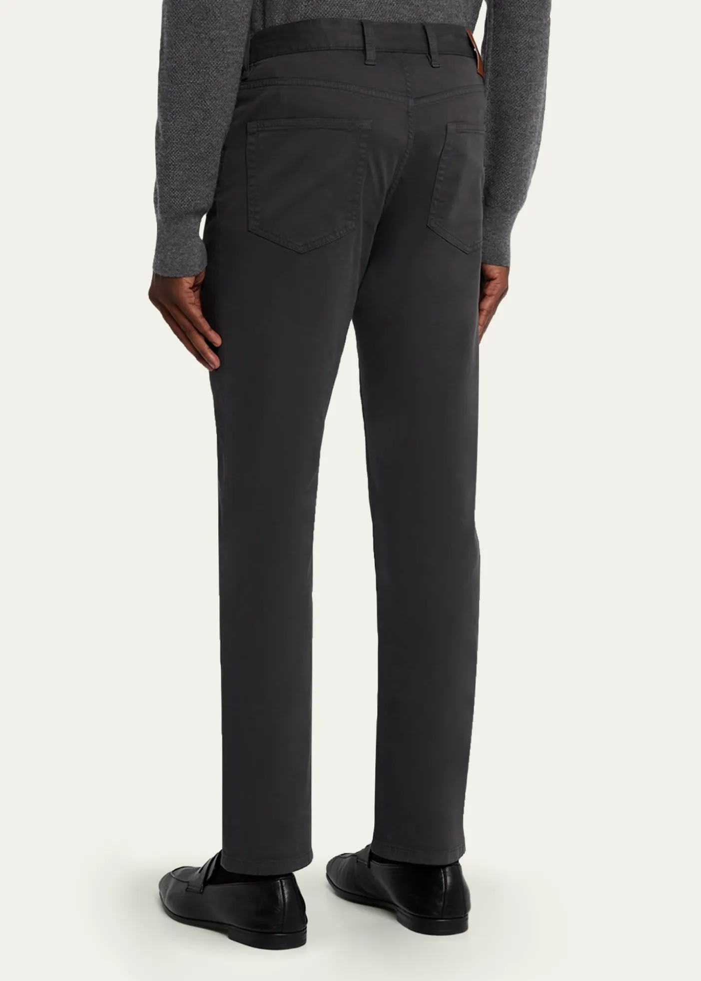 ZEGNAMen's Stretch Gabardine Slim Five-Pocket Pants