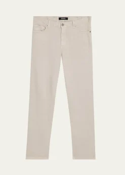 ZEGNAMen's Stretch Straight Leg Five-Pocket Pants