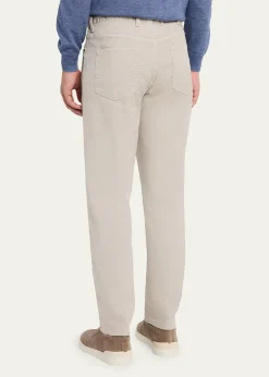 ZEGNAMen's Stretch Straight Leg Five-Pocket Pants
