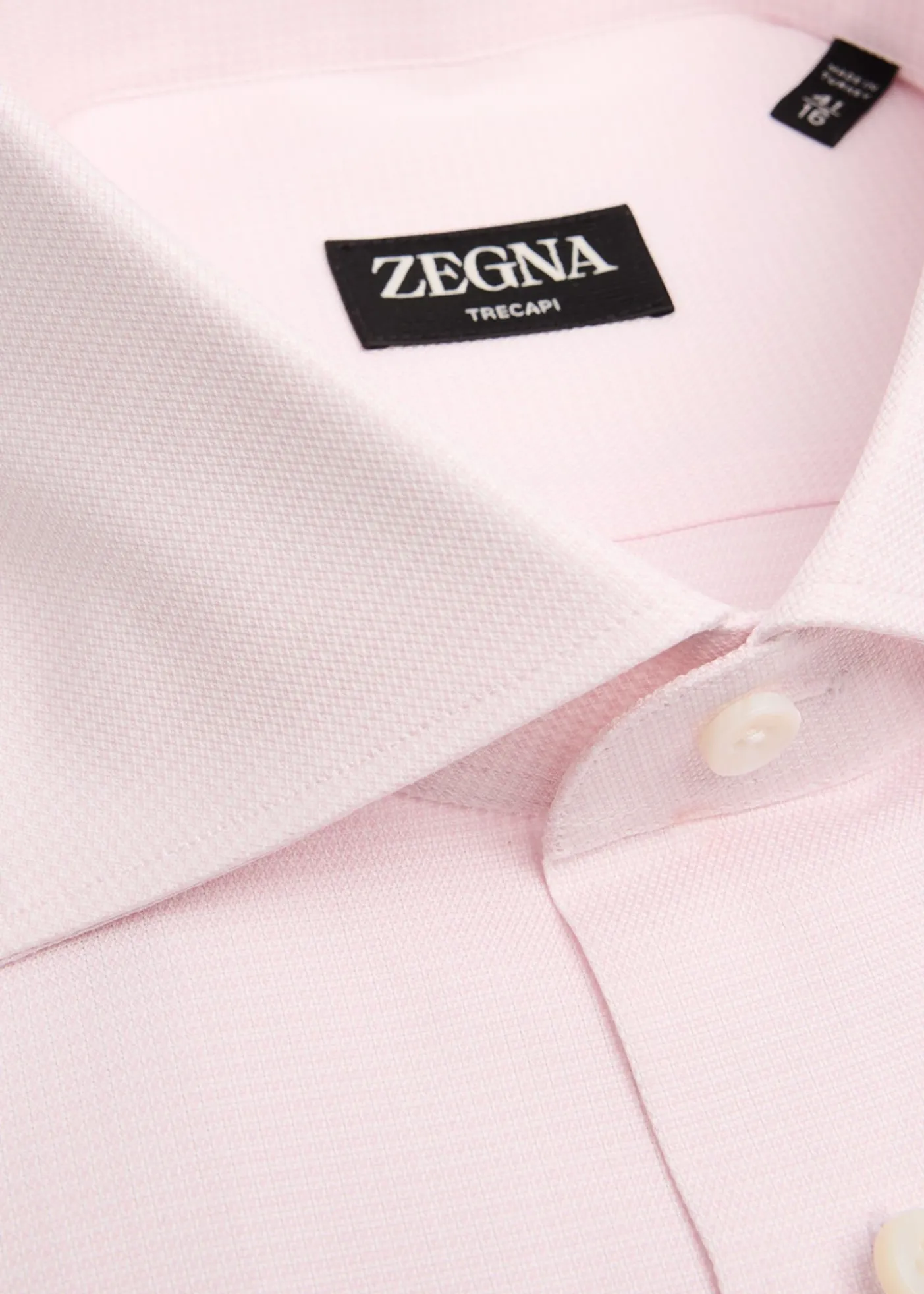 ZEGNAMen's Trecapi Cotton Micro-Structure Dress Shirt