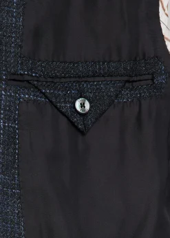ZEGNAMen's Winter Crossover Check Single-Breasted Sport Coat