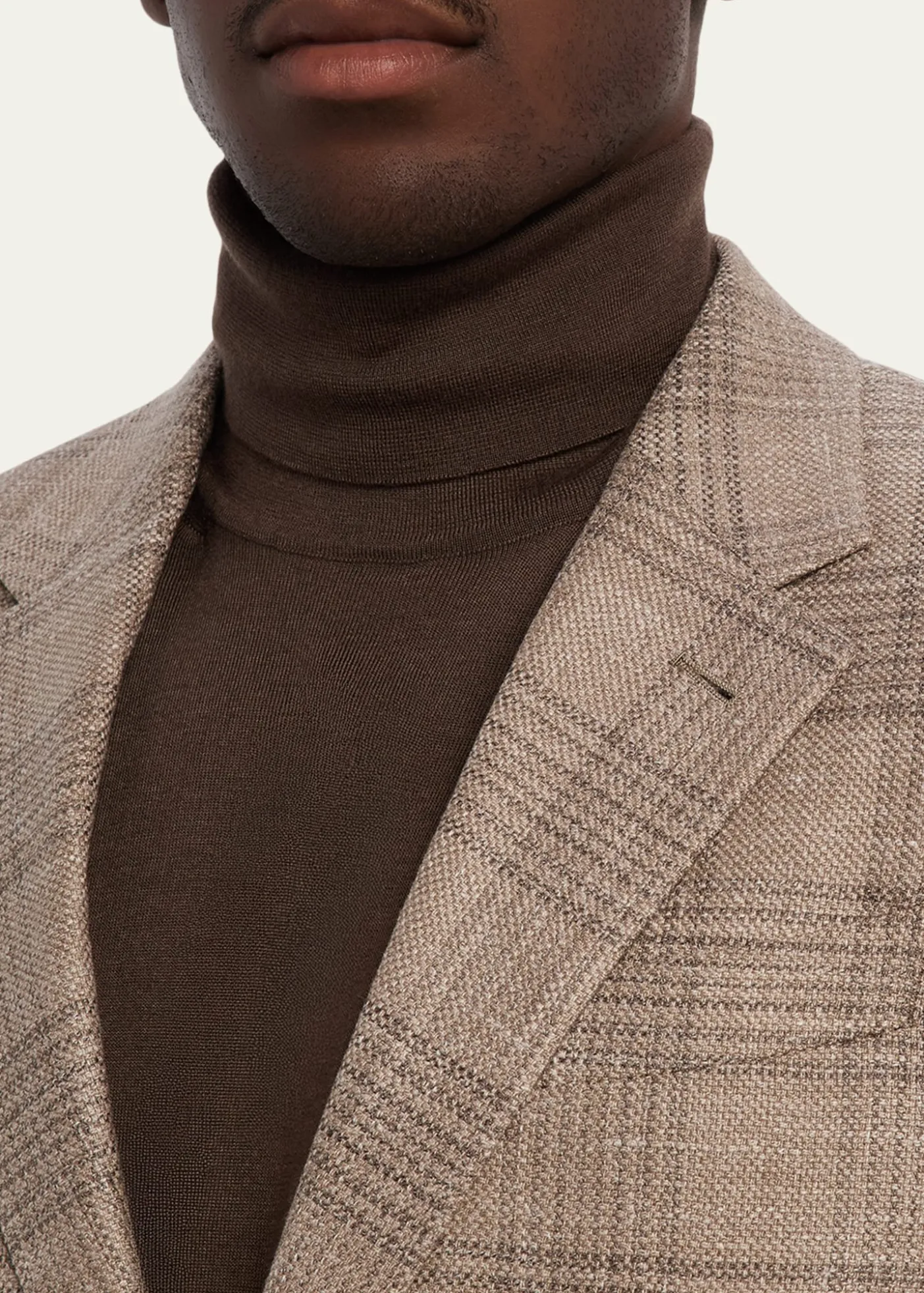 ZEGNAMen's Winter Crossover Large Plaid Sport Coat