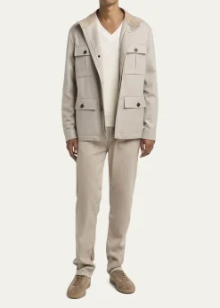 ZEGNAMen's Wool Field Jacket