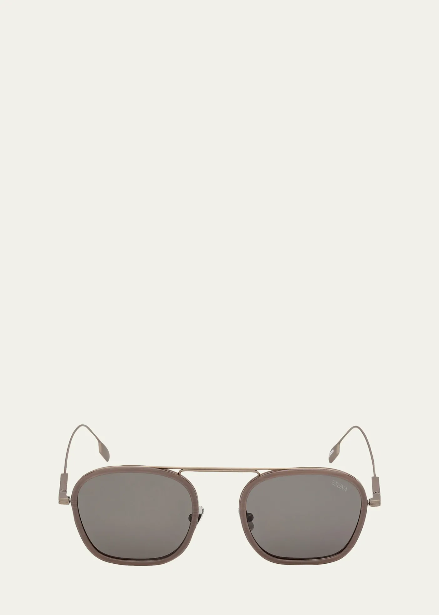 ZEGNAOrizzonte I Titanium Aviator Sunglasses